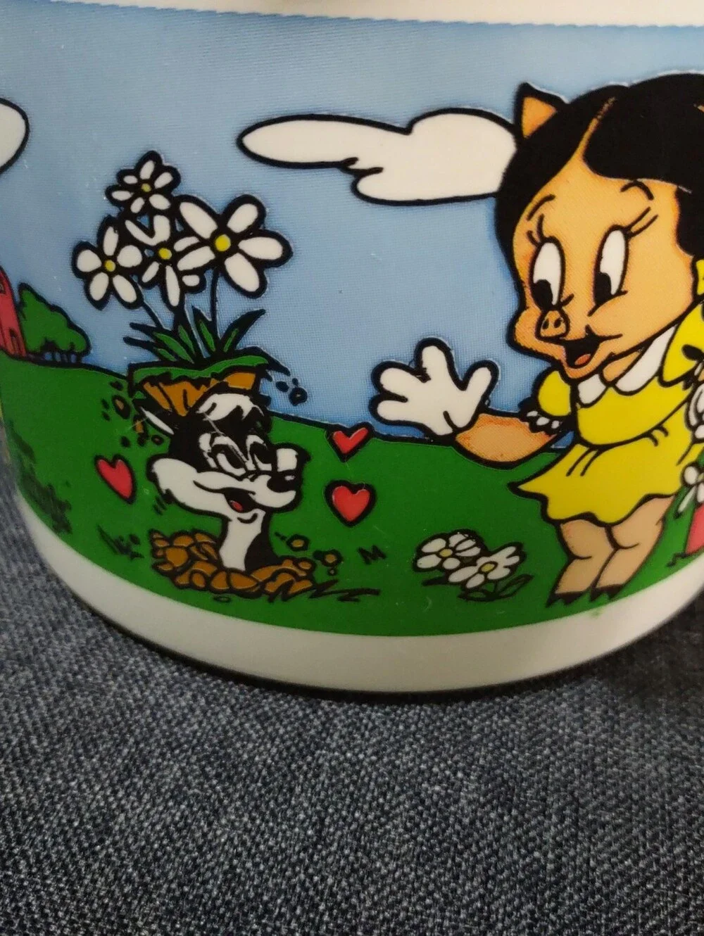 1989 ARBY'S Fun Bucket Looney Tunes Porky Pig 6.5